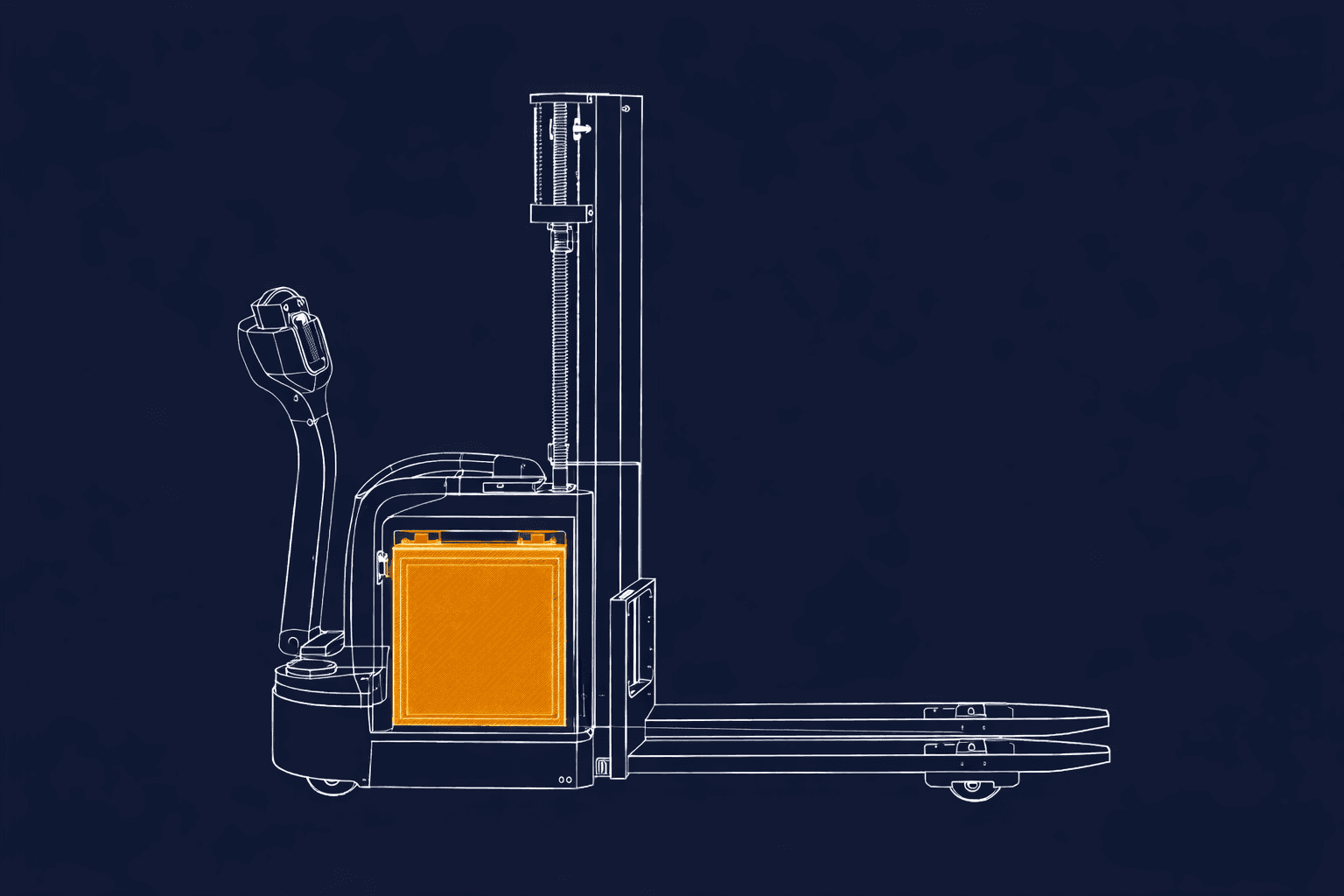 Schéma d'intégration hot swap pour chariot de manutention