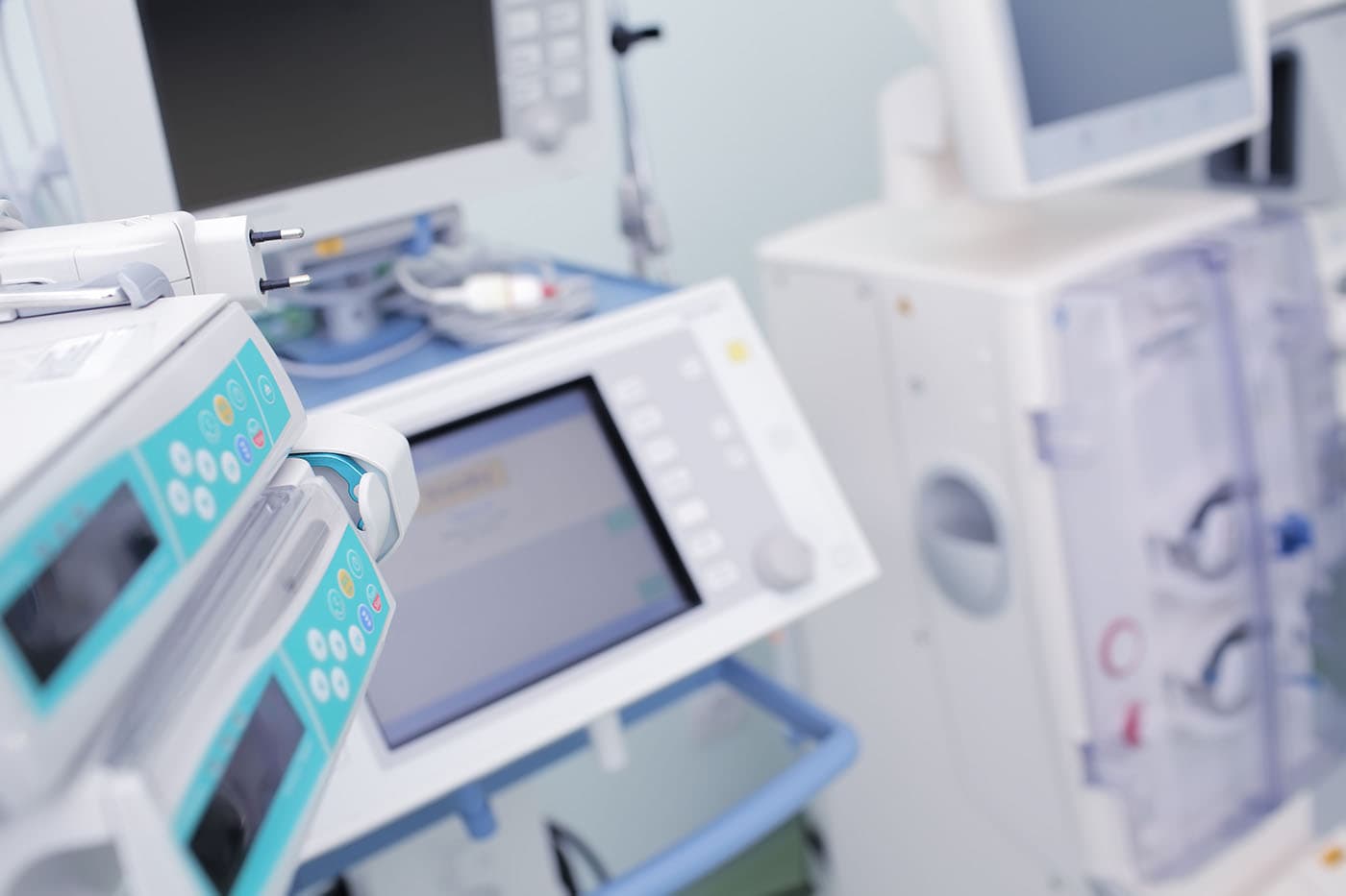 Pompes à perfusion et moniteurs médicaux